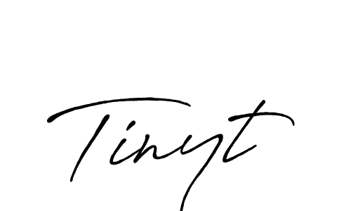 How to make Tinyt signature? Antro_Vectra_Bolder is a professional autograph style. Create handwritten signature for Tinyt name. Tinyt signature style 7 images and pictures png