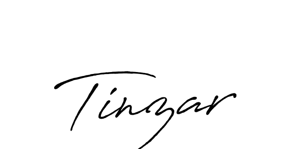 How to make Tinzar name signature. Use Antro_Vectra_Bolder style for creating short signs online. This is the latest handwritten sign. Tinzar signature style 7 images and pictures png