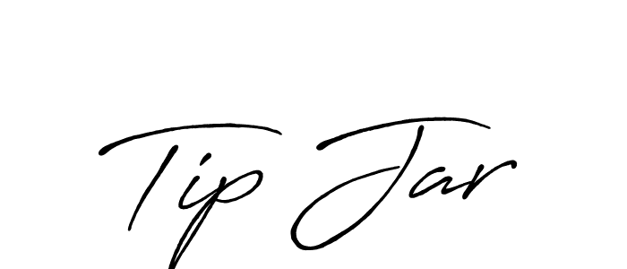 Design your own signature with our free online signature maker. With this signature software, you can create a handwritten (Antro_Vectra_Bolder) signature for name Tip Jar. Tip Jar signature style 7 images and pictures png