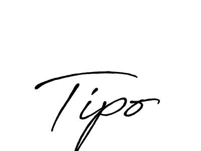 Create a beautiful signature design for name Tipo. With this signature (Antro_Vectra_Bolder) fonts, you can make a handwritten signature for free. Tipo signature style 7 images and pictures png