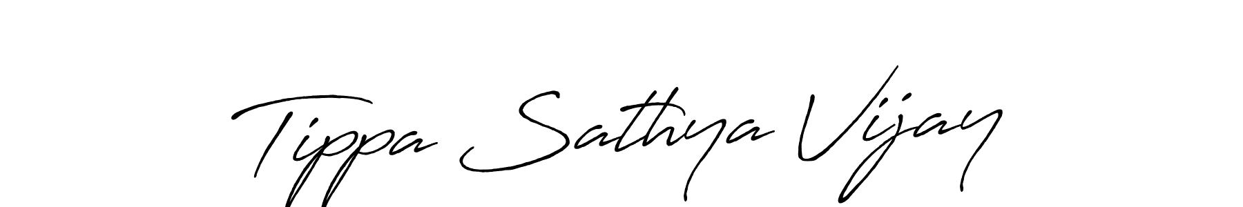 How to Draw Tippa Sathya Vijay signature style? Antro_Vectra_Bolder is a latest design signature styles for name Tippa Sathya Vijay. Tippa Sathya Vijay signature style 7 images and pictures png