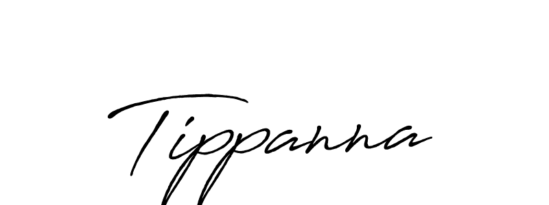 Make a beautiful signature design for name Tippanna. With this signature (Antro_Vectra_Bolder) style, you can create a handwritten signature for free. Tippanna signature style 7 images and pictures png