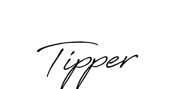 How to make Tipper signature? Antro_Vectra_Bolder is a professional autograph style. Create handwritten signature for Tipper name. Tipper signature style 7 images and pictures png