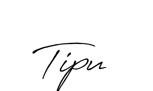 Tipu  stylish signature style. Best Handwritten Sign (Antro_Vectra_Bolder) for my name. Handwritten Signature Collection Ideas for my name Tipu . Tipu  signature style 7 images and pictures png