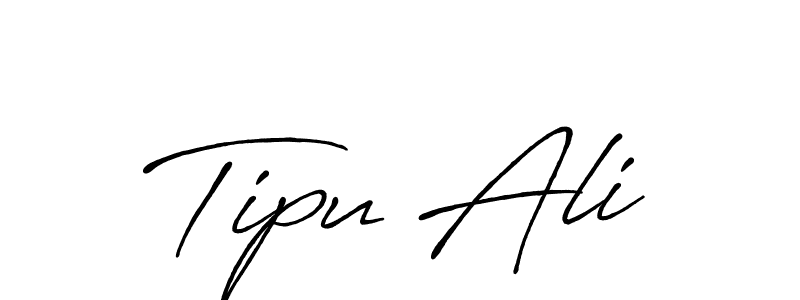 Make a beautiful signature design for name Tipu Ali. With this signature (Antro_Vectra_Bolder) style, you can create a handwritten signature for free. Tipu Ali signature style 7 images and pictures png