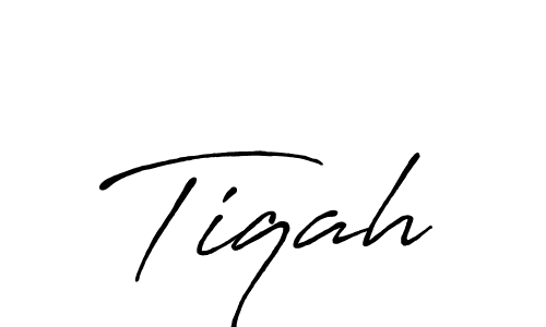 Antro_Vectra_Bolder is a professional signature style that is perfect for those who want to add a touch of class to their signature. It is also a great choice for those who want to make their signature more unique. Get Tiqah name to fancy signature for free. Tiqah signature style 7 images and pictures png