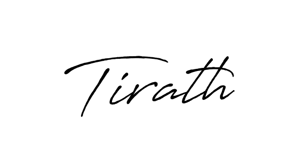 Design your own signature with our free online signature maker. With this signature software, you can create a handwritten (Antro_Vectra_Bolder) signature for name Tirath. Tirath signature style 7 images and pictures png