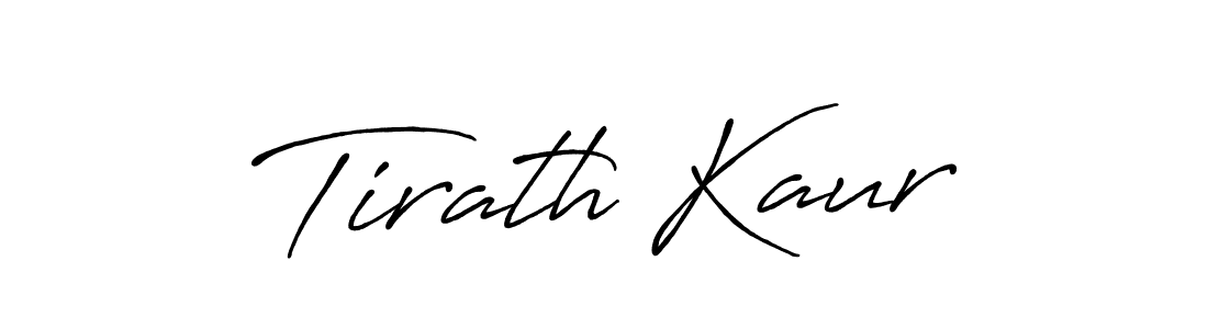 You should practise on your own different ways (Antro_Vectra_Bolder) to write your name (Tirath Kaur) in signature. don't let someone else do it for you. Tirath Kaur signature style 7 images and pictures png
