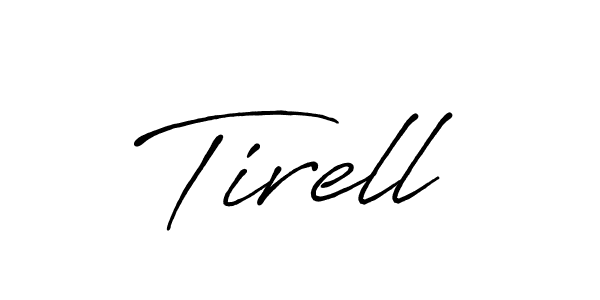 Make a beautiful signature design for name Tirell. With this signature (Antro_Vectra_Bolder) style, you can create a handwritten signature for free. Tirell signature style 7 images and pictures png