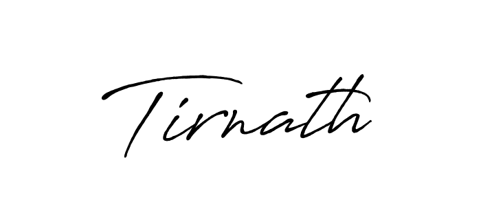 Make a beautiful signature design for name Tirnath. With this signature (Antro_Vectra_Bolder) style, you can create a handwritten signature for free. Tirnath signature style 7 images and pictures png