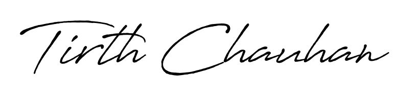 How to Draw Tirth Chauhan signature style? Antro_Vectra_Bolder is a latest design signature styles for name Tirth Chauhan. Tirth Chauhan signature style 7 images and pictures png