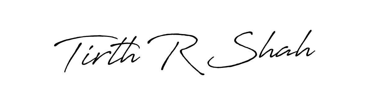 Also You can easily find your signature by using the search form. We will create Tirth R Shah name handwritten signature images for you free of cost using Antro_Vectra_Bolder sign style. Tirth R Shah signature style 7 images and pictures png