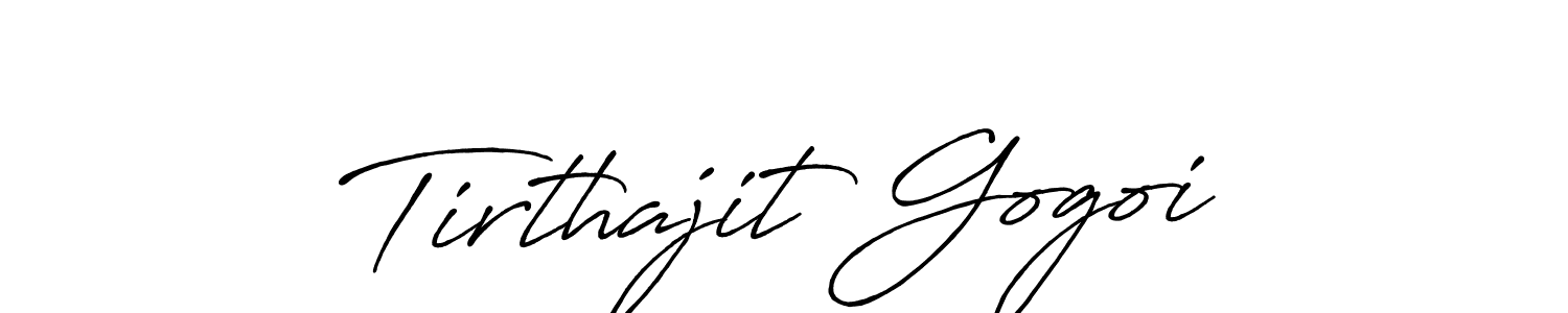 Make a short Tirthajit Gogoi signature style. Manage your documents anywhere anytime using Antro_Vectra_Bolder. Create and add eSignatures, submit forms, share and send files easily. Tirthajit Gogoi signature style 7 images and pictures png