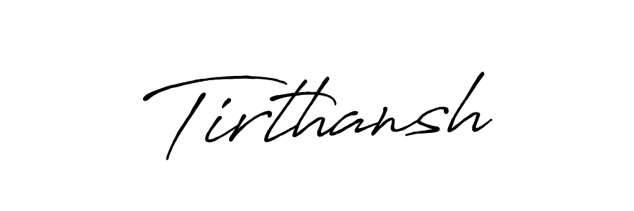 The best way (Antro_Vectra_Bolder) to make a short signature is to pick only two or three words in your name. The name Tirthansh include a total of six letters. For converting this name. Tirthansh signature style 7 images and pictures png