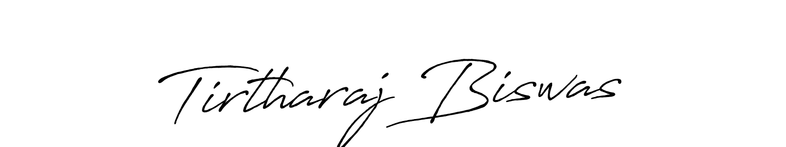 Create a beautiful signature design for name Tirtharaj Biswas. With this signature (Antro_Vectra_Bolder) fonts, you can make a handwritten signature for free. Tirtharaj Biswas signature style 7 images and pictures png