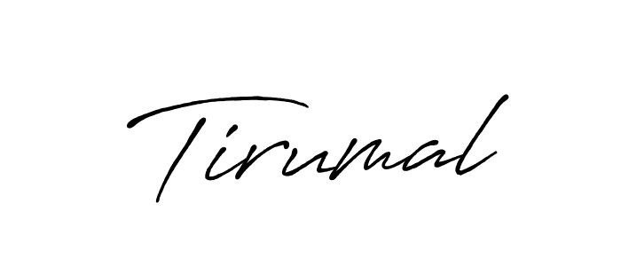 Create a beautiful signature design for name Tirumal. With this signature (Antro_Vectra_Bolder) fonts, you can make a handwritten signature for free. Tirumal signature style 7 images and pictures png