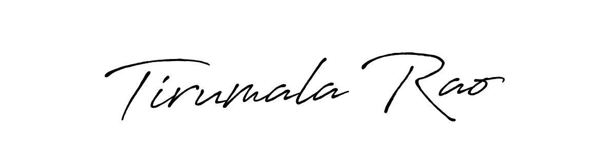 Also we have Tirumala Rao name is the best signature style. Create professional handwritten signature collection using Antro_Vectra_Bolder autograph style. Tirumala Rao signature style 7 images and pictures png