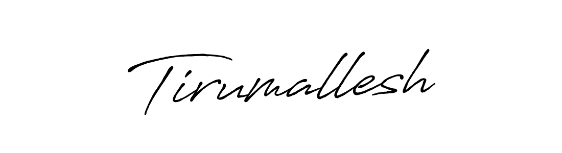 How to make Tirumallesh signature? Antro_Vectra_Bolder is a professional autograph style. Create handwritten signature for Tirumallesh name. Tirumallesh signature style 7 images and pictures png