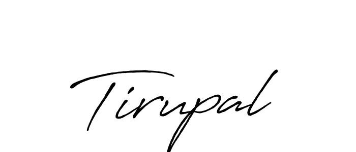 Make a beautiful signature design for name Tirupal. With this signature (Antro_Vectra_Bolder) style, you can create a handwritten signature for free. Tirupal signature style 7 images and pictures png