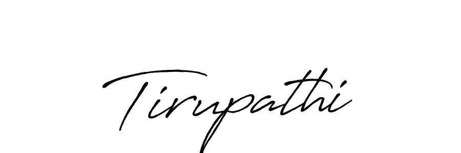 Make a beautiful signature design for name Tirupathi. With this signature (Antro_Vectra_Bolder) style, you can create a handwritten signature for free. Tirupathi signature style 7 images and pictures png