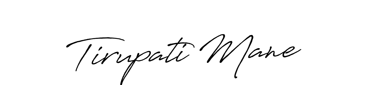 Similarly Antro_Vectra_Bolder is the best handwritten signature design. Signature creator online .You can use it as an online autograph creator for name Tirupati Mane. Tirupati Mane signature style 7 images and pictures png