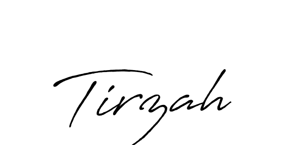 How to make Tirzah name signature. Use Antro_Vectra_Bolder style for creating short signs online. This is the latest handwritten sign. Tirzah signature style 7 images and pictures png
