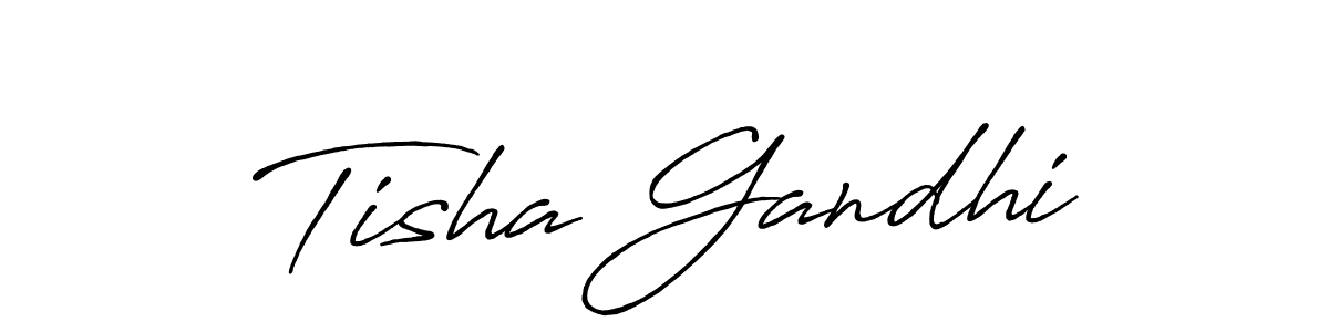 The best way (Antro_Vectra_Bolder) to make a short signature is to pick only two or three words in your name. The name Tisha Gandhi include a total of six letters. For converting this name. Tisha Gandhi signature style 7 images and pictures png
