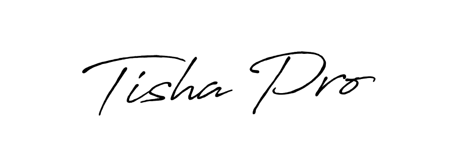 It looks lik you need a new signature style for name Tisha Pro. Design unique handwritten (Antro_Vectra_Bolder) signature with our free signature maker in just a few clicks. Tisha Pro signature style 7 images and pictures png
