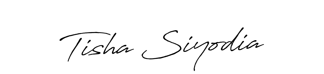 It looks lik you need a new signature style for name Tisha Siyodia. Design unique handwritten (Antro_Vectra_Bolder) signature with our free signature maker in just a few clicks. Tisha Siyodia signature style 7 images and pictures png