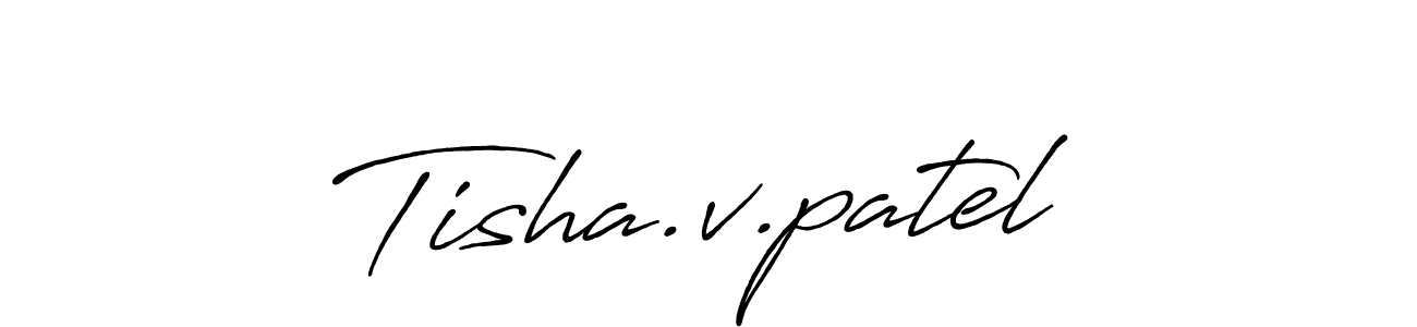 Antro_Vectra_Bolder is a professional signature style that is perfect for those who want to add a touch of class to their signature. It is also a great choice for those who want to make their signature more unique. Get Tisha.v.patel name to fancy signature for free. Tisha.v.patel signature style 7 images and pictures png