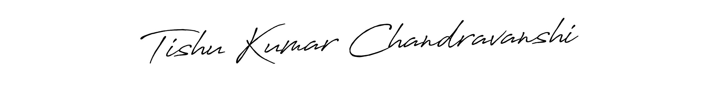 How to make Tishu Kumar Chandravanshi signature? Antro_Vectra_Bolder is a professional autograph style. Create handwritten signature for Tishu Kumar Chandravanshi name. Tishu Kumar Chandravanshi signature style 7 images and pictures png