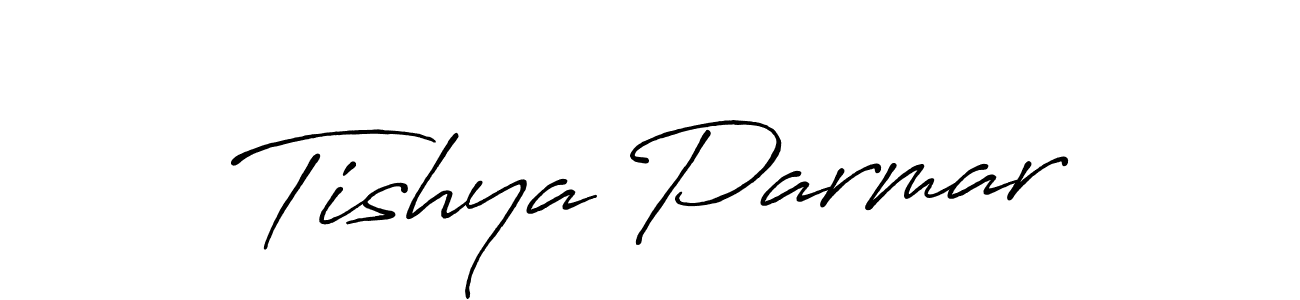 You should practise on your own different ways (Antro_Vectra_Bolder) to write your name (Tishya Parmar) in signature. don't let someone else do it for you. Tishya Parmar signature style 7 images and pictures png