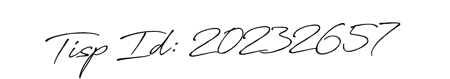 The best way (Antro_Vectra_Bolder) to make a short signature is to pick only two or three words in your name. The name Tisp Id: 20232657 include a total of six letters. For converting this name. Tisp Id: 20232657 signature style 7 images and pictures png