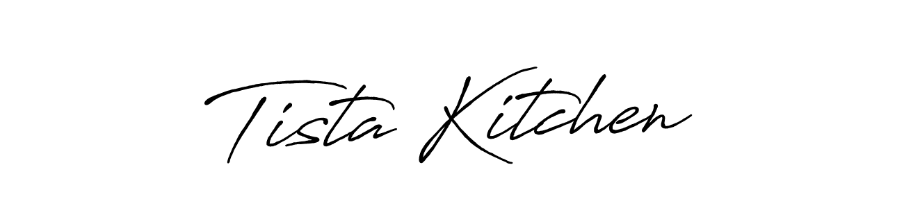 Tista Kitchen stylish signature style. Best Handwritten Sign (Antro_Vectra_Bolder) for my name. Handwritten Signature Collection Ideas for my name Tista Kitchen. Tista Kitchen signature style 7 images and pictures png