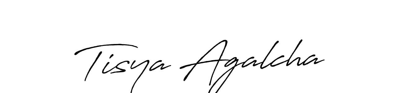 if you are searching for the best signature style for your name Tisya Agalcha. so please give up your signature search. here we have designed multiple signature styles  using Antro_Vectra_Bolder. Tisya Agalcha signature style 7 images and pictures png