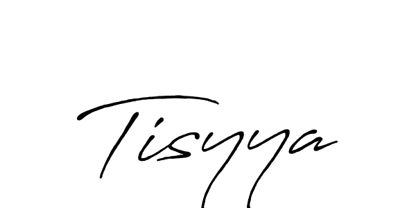 Create a beautiful signature design for name Tisyya. With this signature (Antro_Vectra_Bolder) fonts, you can make a handwritten signature for free. Tisyya signature style 7 images and pictures png
