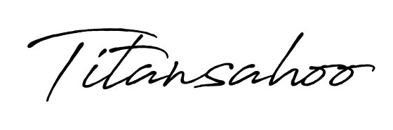 Transform the name Titansahoo into a signature masterpiece using Antro_Vectra_Bolder font. Ideal for photographers, artists, and creators looking for watermarks. Titansahoo signature style 7 images and pictures png