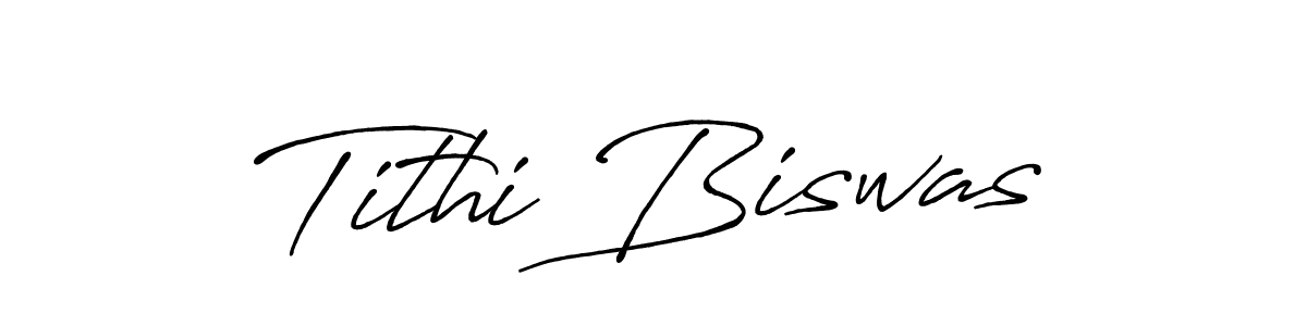 Tithi Biswas stylish signature style. Best Handwritten Sign (Antro_Vectra_Bolder) for my name. Handwritten Signature Collection Ideas for my name Tithi Biswas. Tithi Biswas signature style 7 images and pictures png