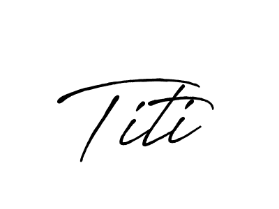 How to make Titi signature? Antro_Vectra_Bolder is a professional autograph style. Create handwritten signature for Titi name. Titi signature style 7 images and pictures png