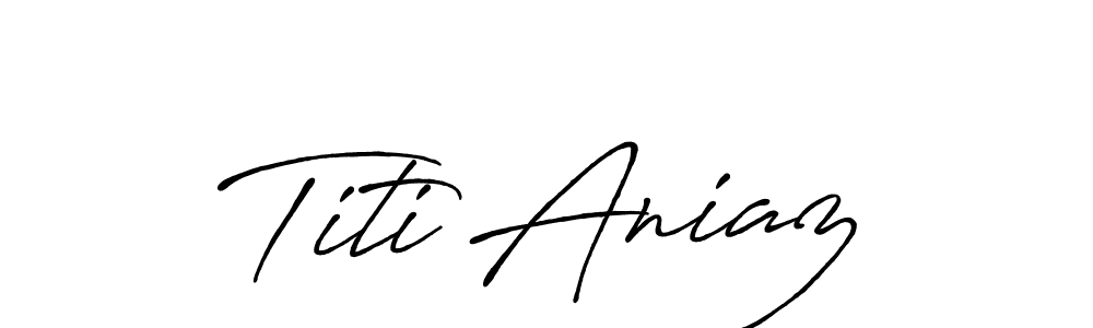 How to make Titi Aniaz signature? Antro_Vectra_Bolder is a professional autograph style. Create handwritten signature for Titi Aniaz name. Titi Aniaz signature style 7 images and pictures png