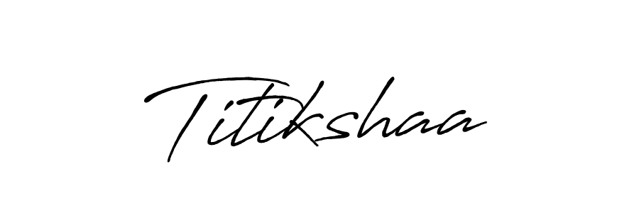 Similarly Antro_Vectra_Bolder is the best handwritten signature design. Signature creator online .You can use it as an online autograph creator for name Titikshaa. Titikshaa signature style 7 images and pictures png