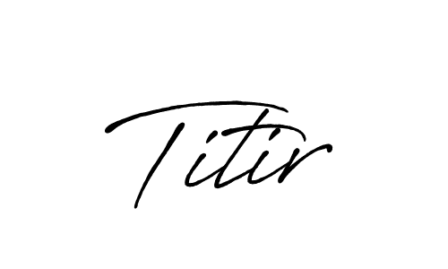 Also we have Titir name is the best signature style. Create professional handwritten signature collection using Antro_Vectra_Bolder autograph style. Titir signature style 7 images and pictures png