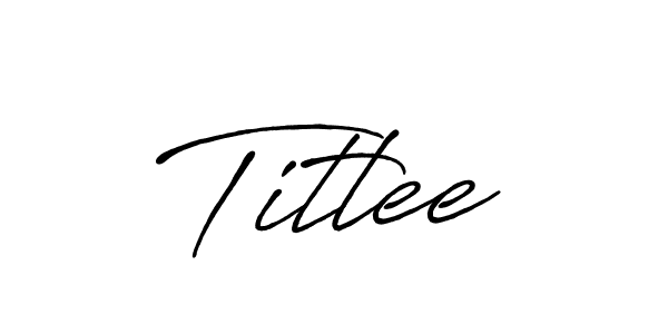 Design your own signature with our free online signature maker. With this signature software, you can create a handwritten (Antro_Vectra_Bolder) signature for name Titlee. Titlee signature style 7 images and pictures png