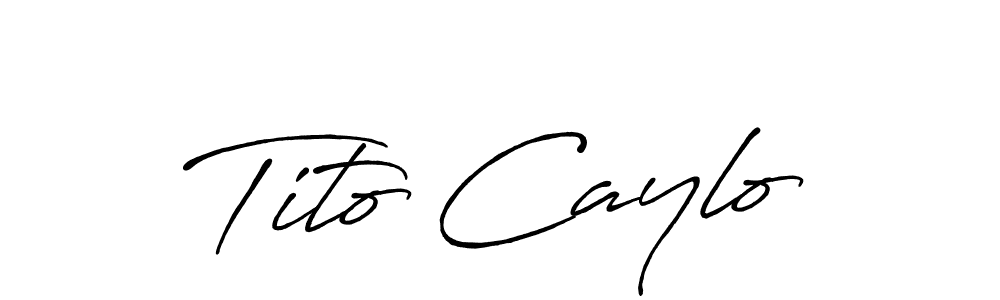 How to make Tito Caylo signature? Antro_Vectra_Bolder is a professional autograph style. Create handwritten signature for Tito Caylo name. Tito Caylo signature style 7 images and pictures png