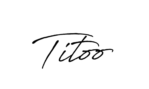 Use a signature maker to create a handwritten signature online. With this signature software, you can design (Antro_Vectra_Bolder) your own signature for name Titoo. Titoo signature style 7 images and pictures png
