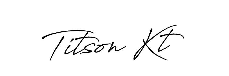 It looks lik you need a new signature style for name Titson Kt. Design unique handwritten (Antro_Vectra_Bolder) signature with our free signature maker in just a few clicks. Titson Kt signature style 7 images and pictures png