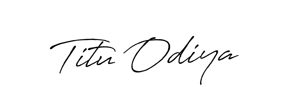 This is the best signature style for the Titu Odiya name. Also you like these signature font (Antro_Vectra_Bolder). Mix name signature. Titu Odiya signature style 7 images and pictures png