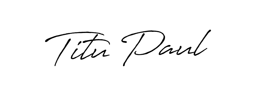 Antro_Vectra_Bolder is a professional signature style that is perfect for those who want to add a touch of class to their signature. It is also a great choice for those who want to make their signature more unique. Get Titu Paul name to fancy signature for free. Titu Paul signature style 7 images and pictures png