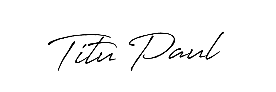 Make a beautiful signature design for name Titu Paul. Use this online signature maker to create a handwritten signature for free. Titu Paul signature style 7 images and pictures png