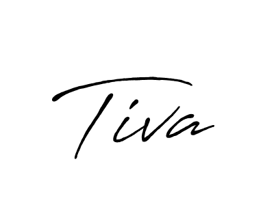 Tiva stylish signature style. Best Handwritten Sign (Antro_Vectra_Bolder) for my name. Handwritten Signature Collection Ideas for my name Tiva. Tiva signature style 7 images and pictures png